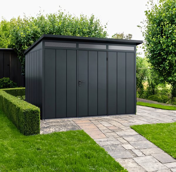 Hormann Berry Modern With Pent Roof - Premium Metal Shed