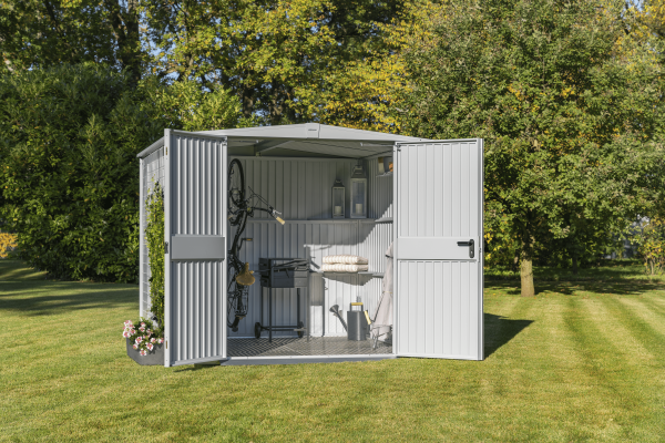 Hormann Berry Modern Style With Apex Roof - Premium Metal Shed