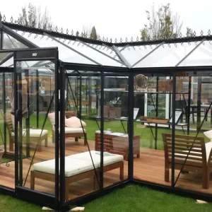 ACD Premium Greenhouse Orangery Living Room Babette - T Shape - 17 x 12ft - 5.19m x 3.77m