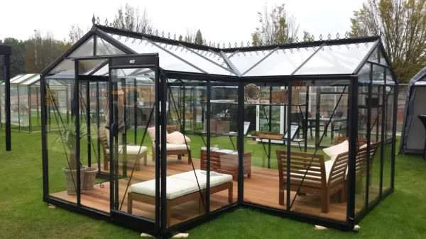 ACD Premium Greenhouse Orangery Living Room Babette - T Shape - 17 x 12ft - 5.19m x 3.77m