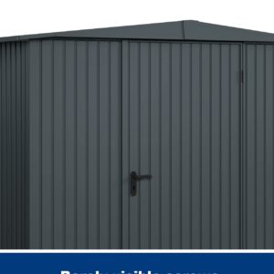 Hormann Berry Modern Style With Apex Roof - Premium Metal Shed - Image 6