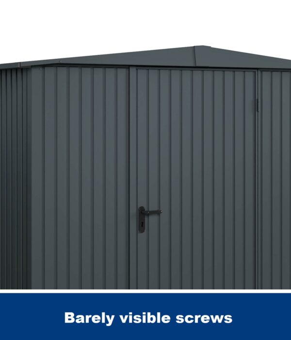 Hormann Berry Modern Style With Apex Roof - Premium Metal Shed - Image 6