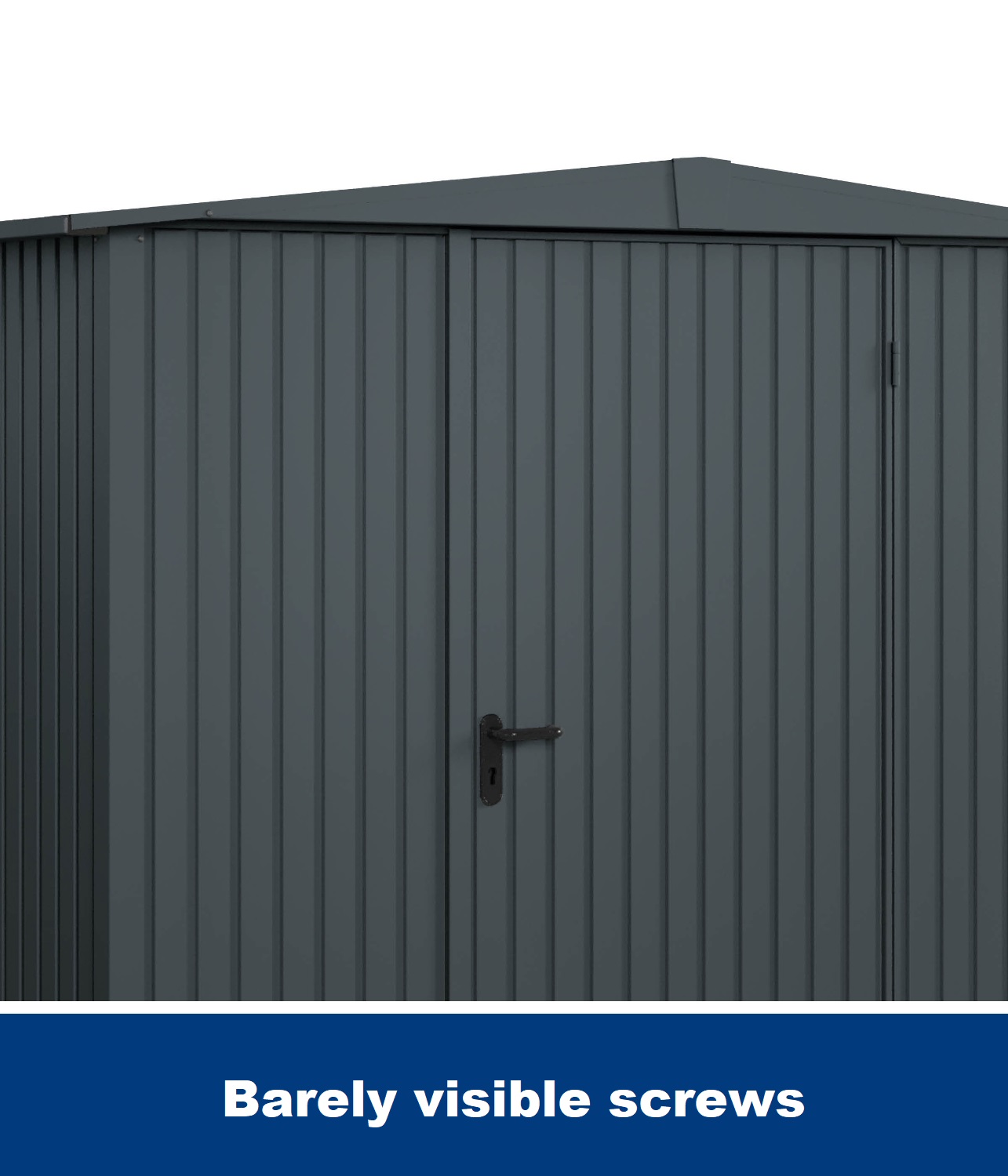Hormann Berry Modern Style With Apex Roof - Premium Metal Shed - Image 6