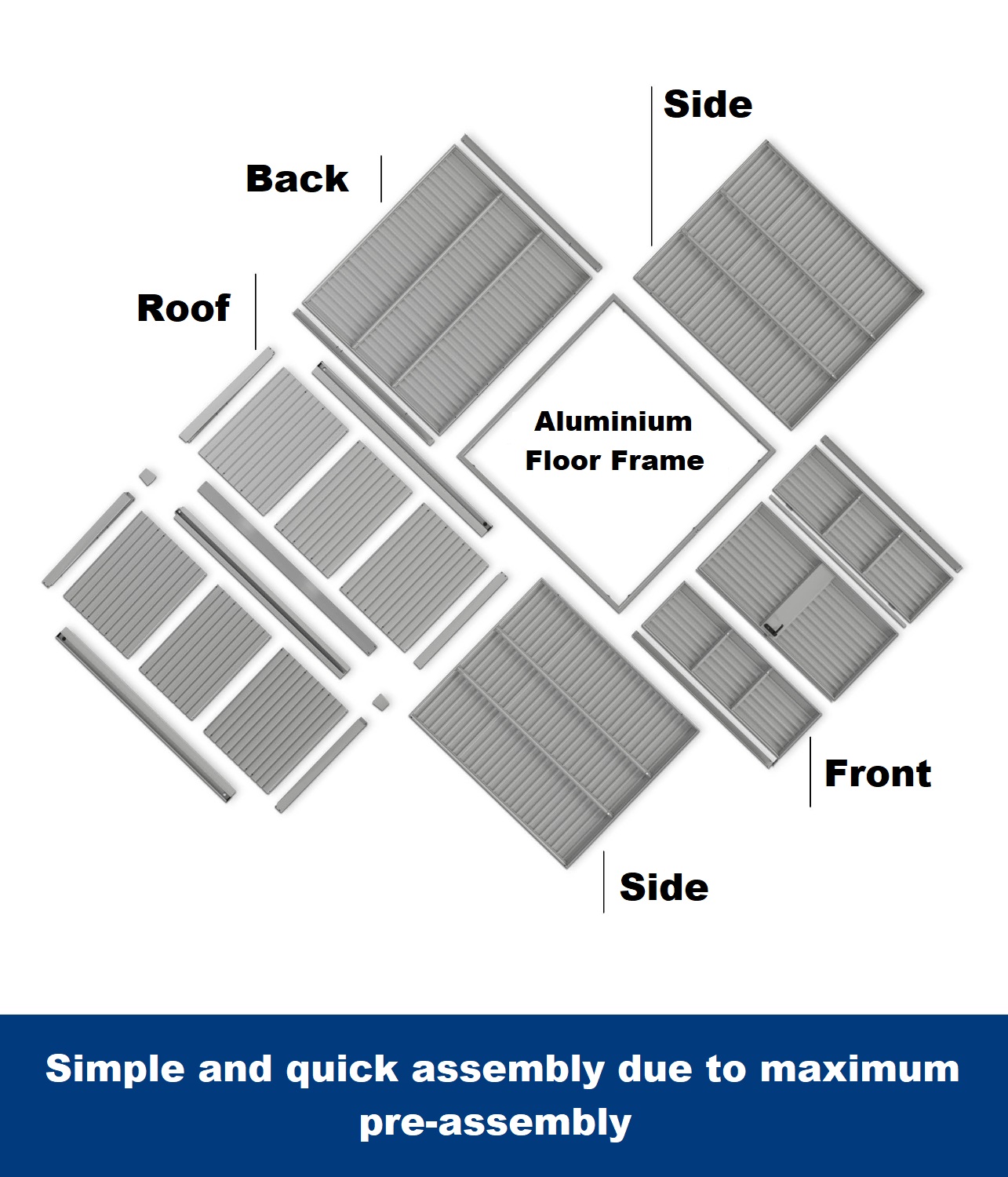 Hormann Berry Modern Style With Apex Roof - Premium Metal Shed - Image 8