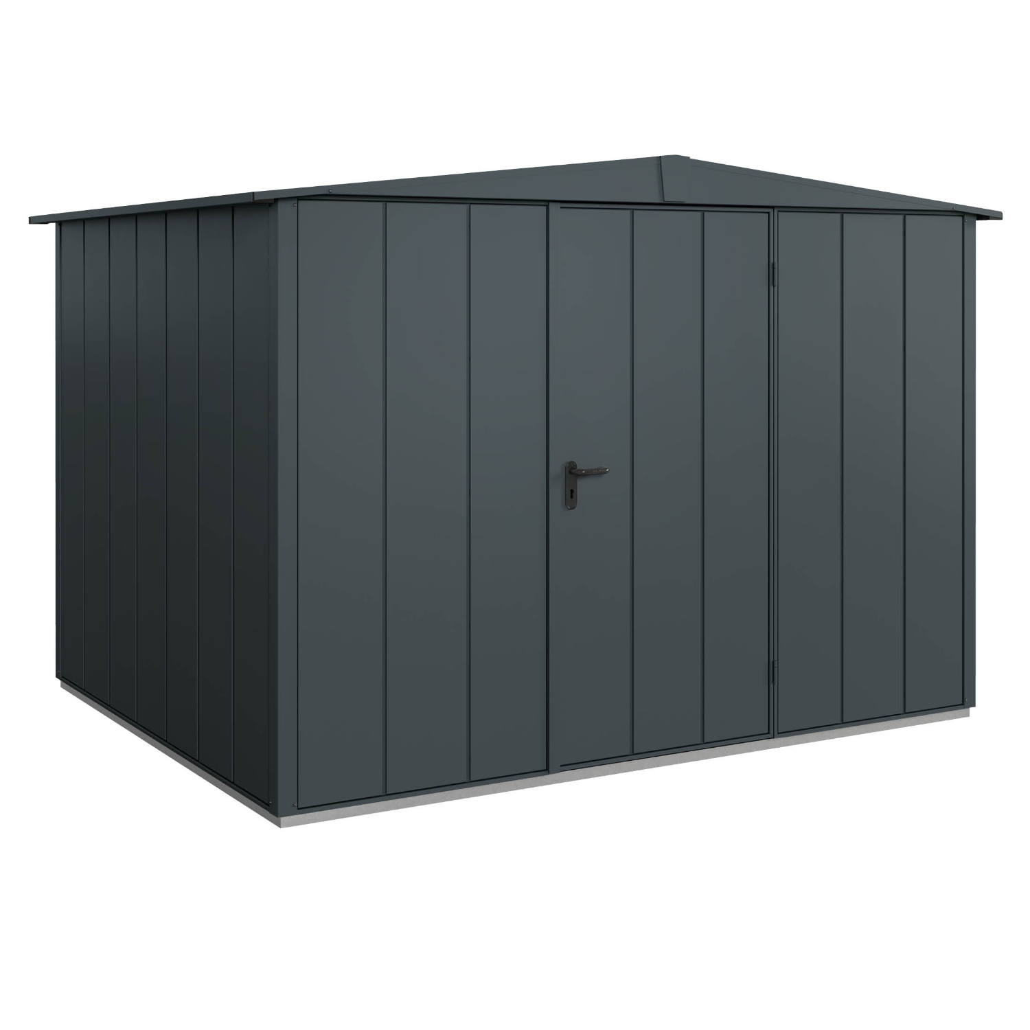 Hormann Berry Modern Style With Apex Roof - Premium Metal Shed - Image 1