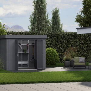 Hormann Juno Design With Pent Roof - Premium Metal Shed