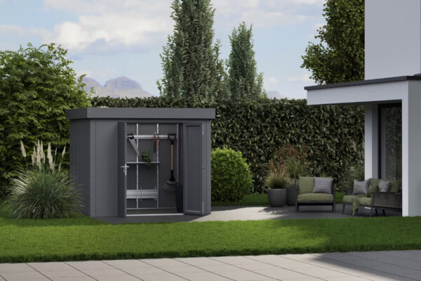 Hormann Juno Design With Pent Roof - Premium Metal Shed