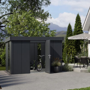 Hormann Juno Design With Pent Roof - Premium Metal Shed - Image 2