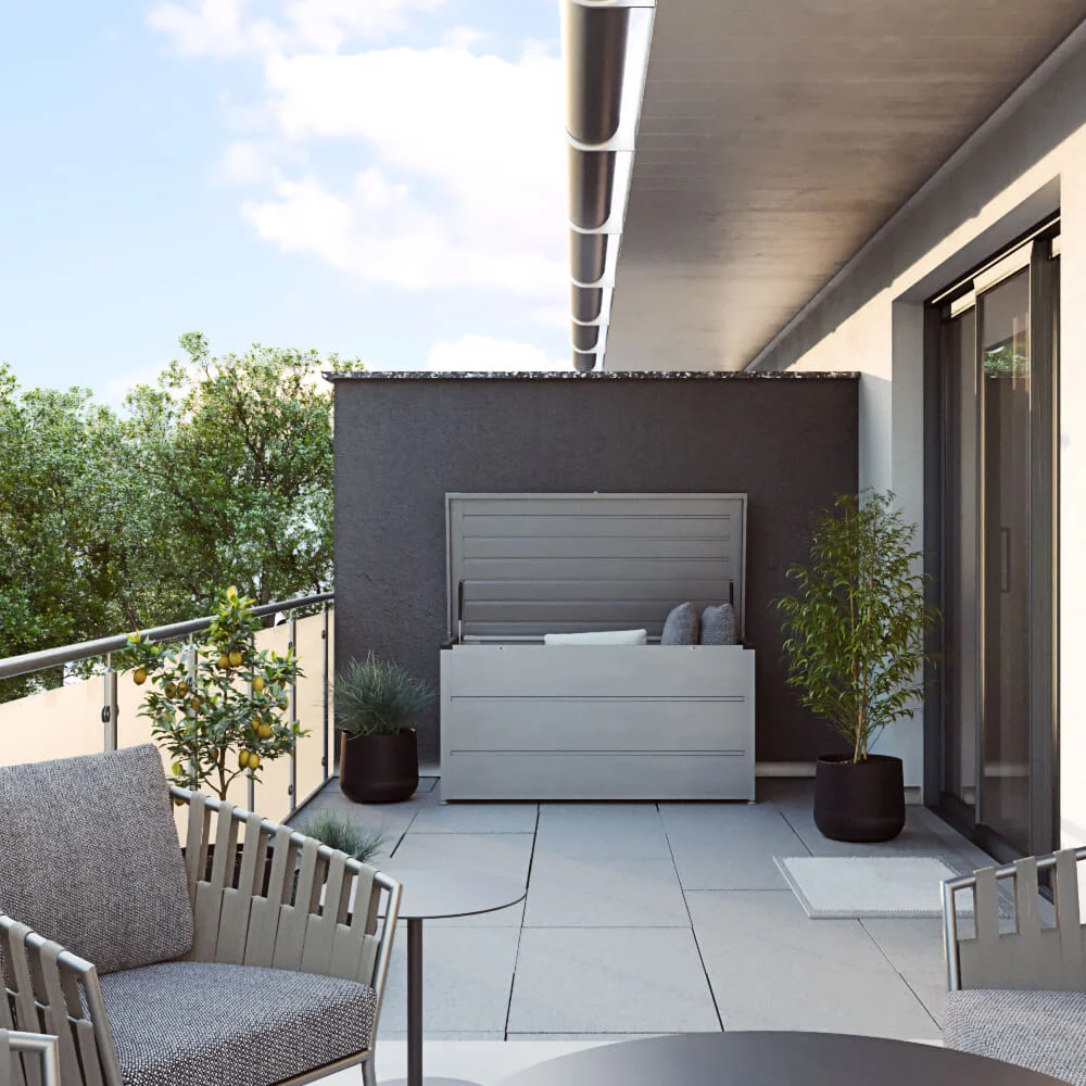 Hormann Juno 1320 Metal Garden Storage Box - Choice of colour - Image 8