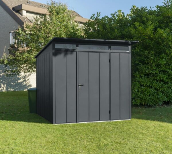 Hormann Berry Modern With Pent Roof - Premium Metal Shed