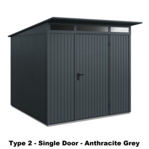 Hormann Berry Classic With Pent Roof - Premium Metal Shed - Image 12