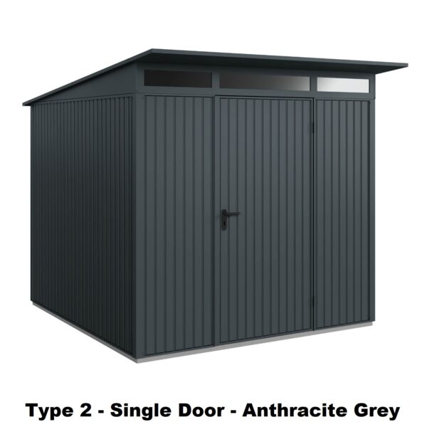 Hormann Berry Classic With Pent Roof - Premium Metal Shed - Image 12