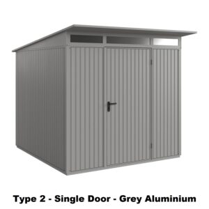 Hormann Berry Classic With Pent Roof - Premium Metal Shed - Image 13