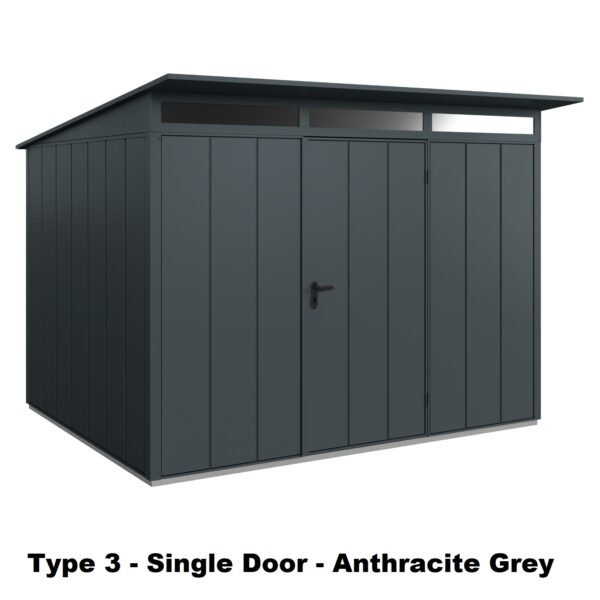 Hormann Berry Modern With Pent Roof - Premium Metal Shed - Image 16