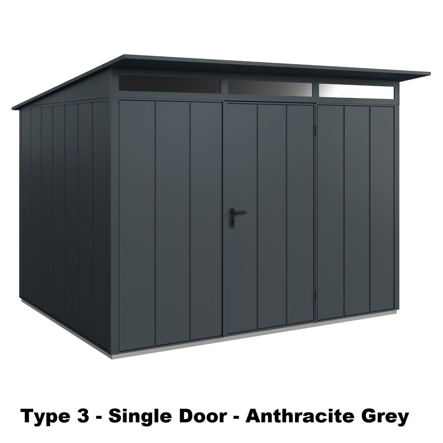 Hormann Berry Modern With Pent Roof - Premium Metal Shed - Image 16