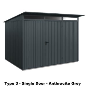Hormann Berry Classic With Pent Roof - Premium Metal Shed - Image 14