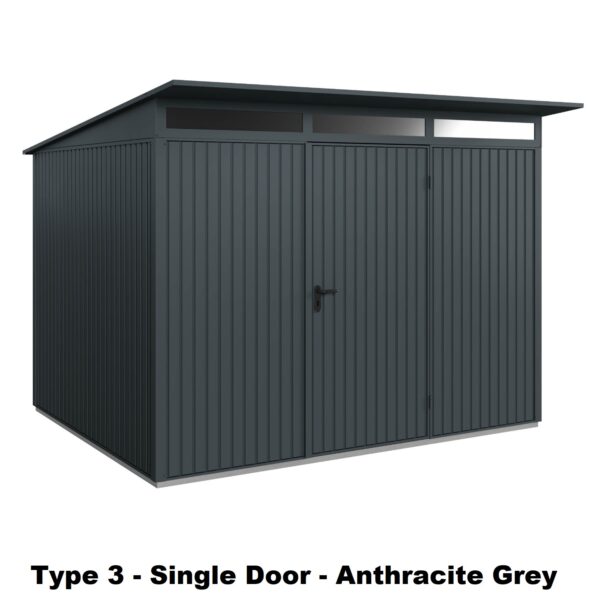 Hormann Berry Classic With Pent Roof - Premium Metal Shed - Image 14