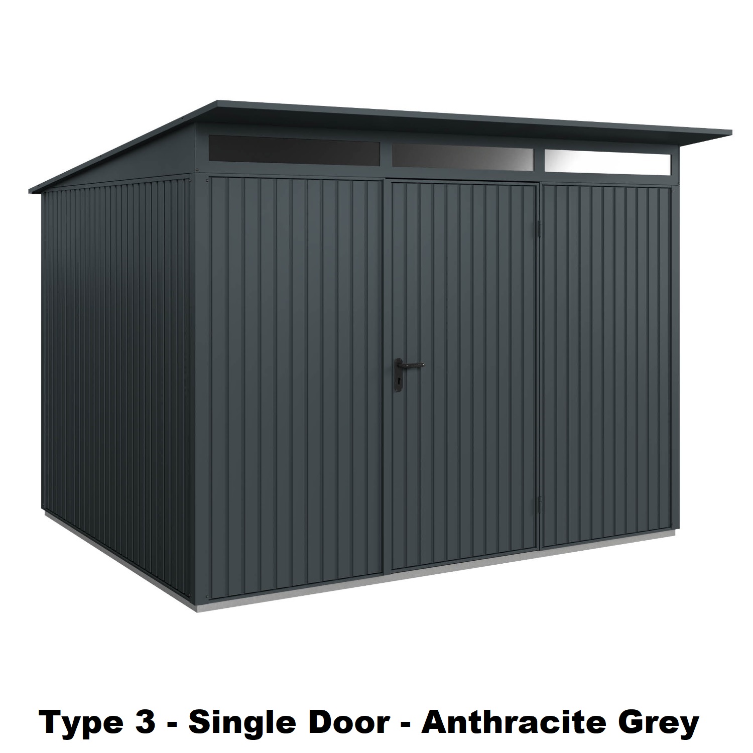 Hormann Berry Classic With Pent Roof - Premium Metal Shed - Image 14