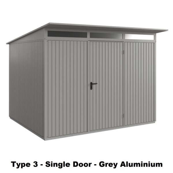 Hormann Berry Classic With Pent Roof - Premium Metal Shed - Image 15